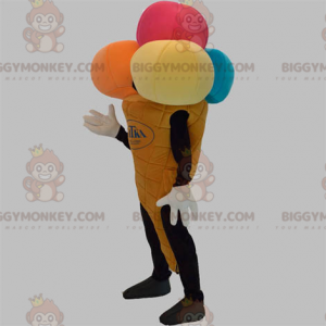 Costume da mascotte cono gelato gigante BIGGYMONKEY™. Costume