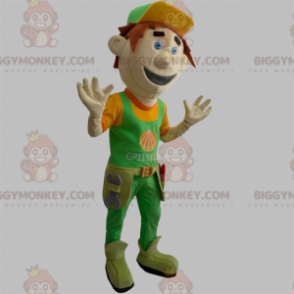 BIGGYMONKEY™ Werkman met gereedschap Mascottekostuum -