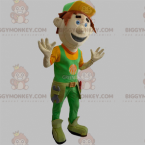 Kostium maskotki robotnika z narzędziami BIGGYMONKEY™ -