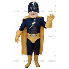 BIGGYMONKEY™ Mascot Costume Blue and Yellow Outfit Superhero –