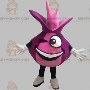 Costume de mascotte BIGGYMONKEY™ d'oignon rouge géant et drôle.