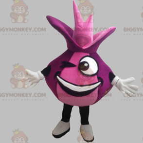 Sjovt kæmpe rødløg BIGGYMONKEY™ maskotkostume. Pink