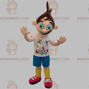 BIGGYMONKEY™-mascottekostuum voor tienerjongen met schattige