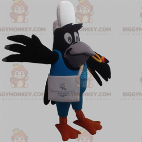 BIGGYMONKEY™ Traje de mascota Pájaro negro Cuervo Urraca en