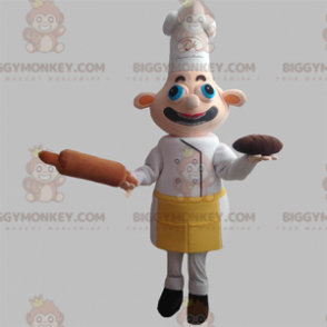 Costume de mascotte BIGGYMONKEY™ de chef cuisinier avec un