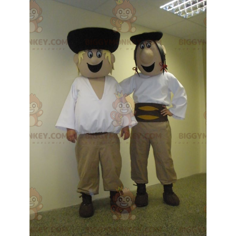 2 BIGGYMONKEY™s mascotte degli uomini slovacchi in abiti