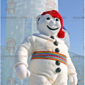 All White Snowman BIGGYMONKEY™ maskotkostume - Biggymonkey.com