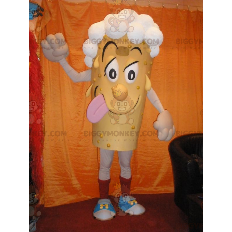 Costume de mascotte BIGGYMONKEY™ de bonhomme avec les cheveux
