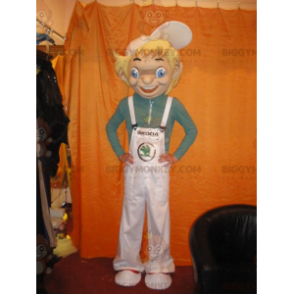 Blue Eyed Blonde Boy BIGGYMONKEY™ Mascot Costume. Teenager
