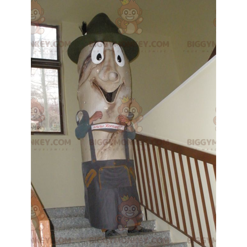 Traje de mascote BIGGYMONKEY™ de palito de pão em traje tcheco