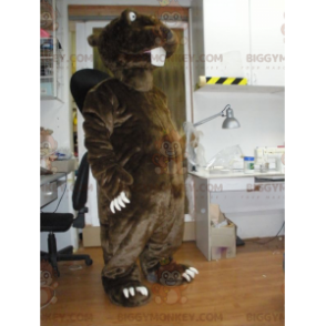 Giant Brown and Black Beaver BIGGYMONKEY™ Mascot Costume –