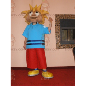 Traje de mascote BIGGYMONKEY™ Garoto Loiro Adolescente Traje de