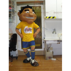 Costume de mascotte BIGGYMONKEY™ d'homme bronzé de sportif en