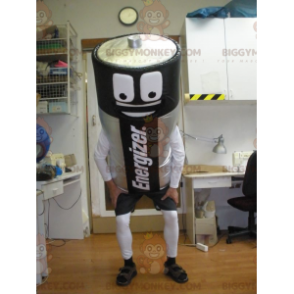 Costume de mascotte BIGGYMONKEY™ de pile Energizer noire et