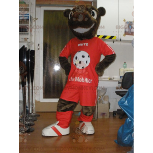 Costume da mascotte marrone Teddy Beaver BIGGYMONKEY™ in