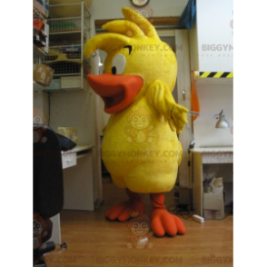 Disfraz de mascota BIGGYMONKEY™ pollito pato bebé amarillo y