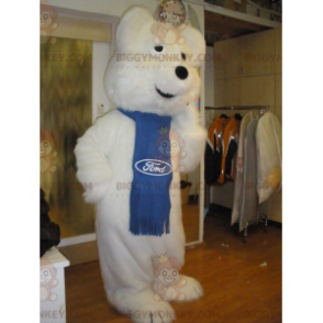 Costume de mascotte BIGGYMONKEY™ d'ours blanc d'ours polaire