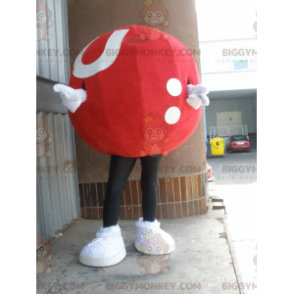 Red and White Giant Ball BIGGYMONKEY™ Mascot Costume -