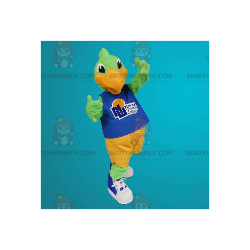 Green and Orange Bird BIGGYMONKEY™ Mascot Costume –