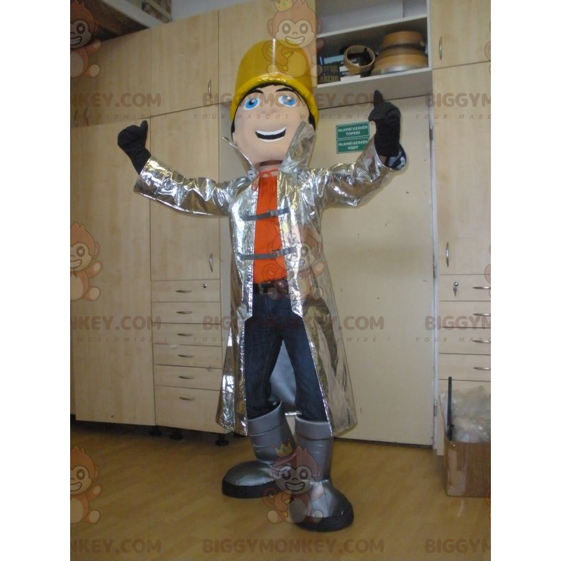 Steelworker BIGGYMONKEY™ Mascot Costume. BIGGYMONKEY™ techno