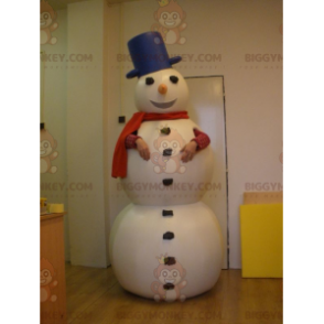 Disfraz de mascota muñeco de nieve blanco gigante BIGGYMONKEY™