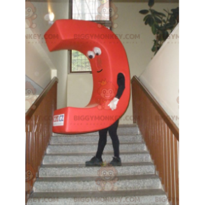 Red Capital Letter C BIGGYMONKEY™ Mascot Costume -