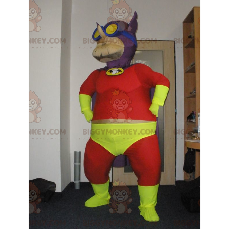 Very Colorful Superhero Beerman BIGGYMONKEY™ Mascot Costume –