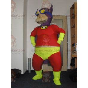 Very Colorful Superhero Beerman BIGGYMONKEY™ Mascot Costume –