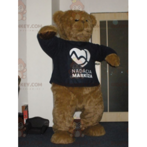 BIGGYMONKEY™ Costume da mascotte da orsacchiotto marrone