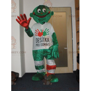Green Man BIGGYMONKEY™ Mascot Costume. Desitka pro domaci