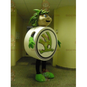 BIGGYMONKEY™ Skoda Mascot Costume. Skoda Car BIGGYMONKEY™