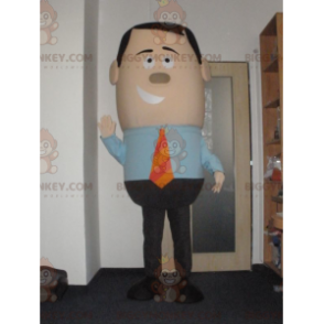 BIGGYMONKEY™ Costume da mascotte Uomo d'affari con cravatta -