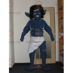 Very Awesome Blue Warrior Monster BIGGYMONKEY™ Mascot Costume –