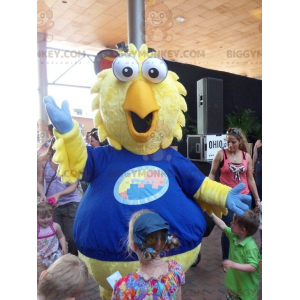 Gigantische gele kuikenvogel BIGGYMONKEY™ mascottekostuum -