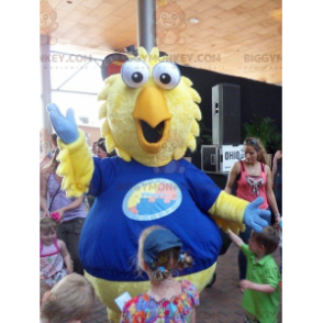 Disfraz de mascota BIGGYMONKEY™ de pollito amarillo gigante -