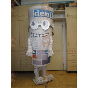 Giant Log BIGGYMONKEY™ maskotkostume med briller. Avis -