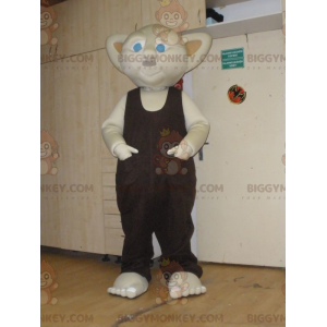 Costume de mascotte BIGGYMONKEY™ de gnome beige avec les yeux