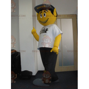 BIGGYMONKEY™ Disfraz de mascota de hombre amarillo muy