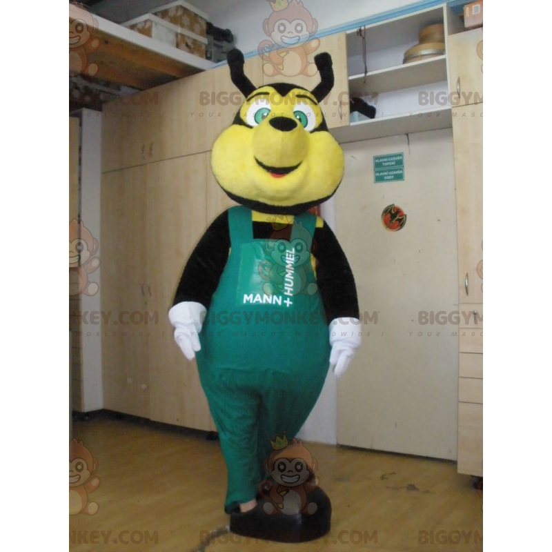 Costume de mascotte BIGGYMONKEY™ d'abeille noire et jaune avec