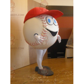 Obří bílý baseballový kostým maskota BIGGYMONKEY™ –