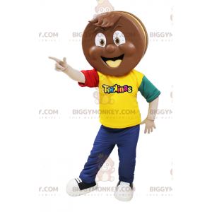 Kostým maskota Trakinas Čokoládový dort BIGGYMONKEY™ –