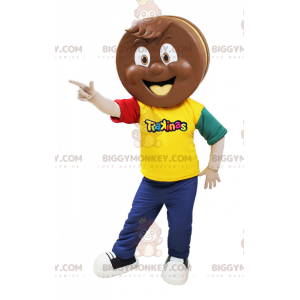 Trakinas Bolo de Chocolate Traje de Mascote BIGGYMONKEY™ –