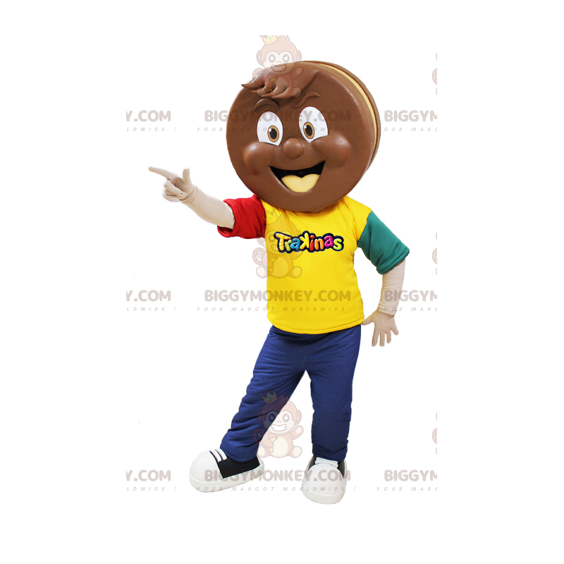 Trakinas Chokoladekage BIGGYMONKEY™ maskotkostume -