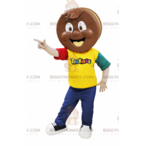 Disfraz de mascota BIGGYMONKEY™ de pastel de chocolate Trakinas