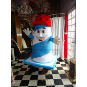 Blue and White Giant Stud BIGGYMONKEY™ Mascot Costume with Cap