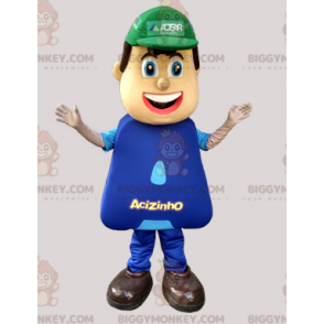 Costume da mascotte da idraulico BIGGYMONKEY™ vestito di blu -