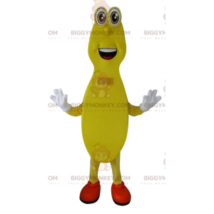 Costume de mascotte BIGGYMONKEY™ de bonhomme jaune longiligne