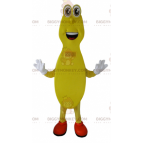 Costume de mascotte BIGGYMONKEY™ de bonhomme jaune longiligne