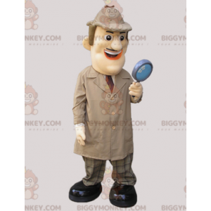 Costume de mascotte BIGGYMONKEY™ de détective privé habillé