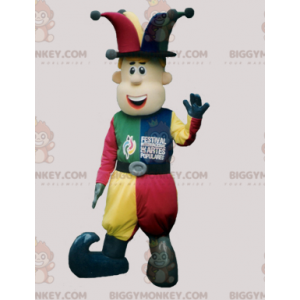 Colorido disfraz de mascota Tumbler Jester BIGGYMONKEY™ -